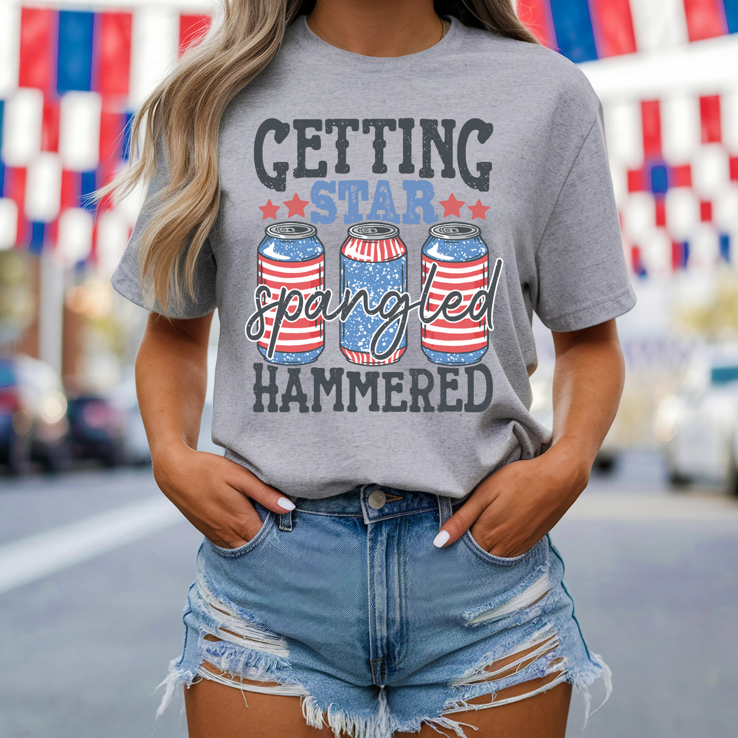 Getting Star Spangled Hammered T-shirt