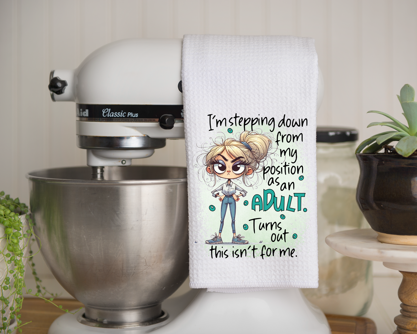 Stepping Down - Kitchen Towel