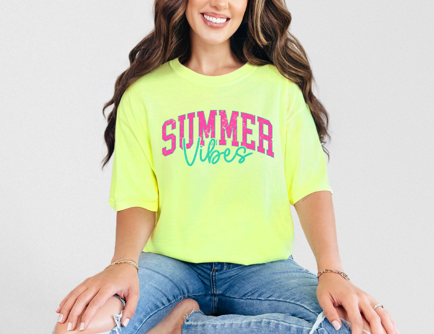Summer Vibes Neon T-shirt - Crop or Full