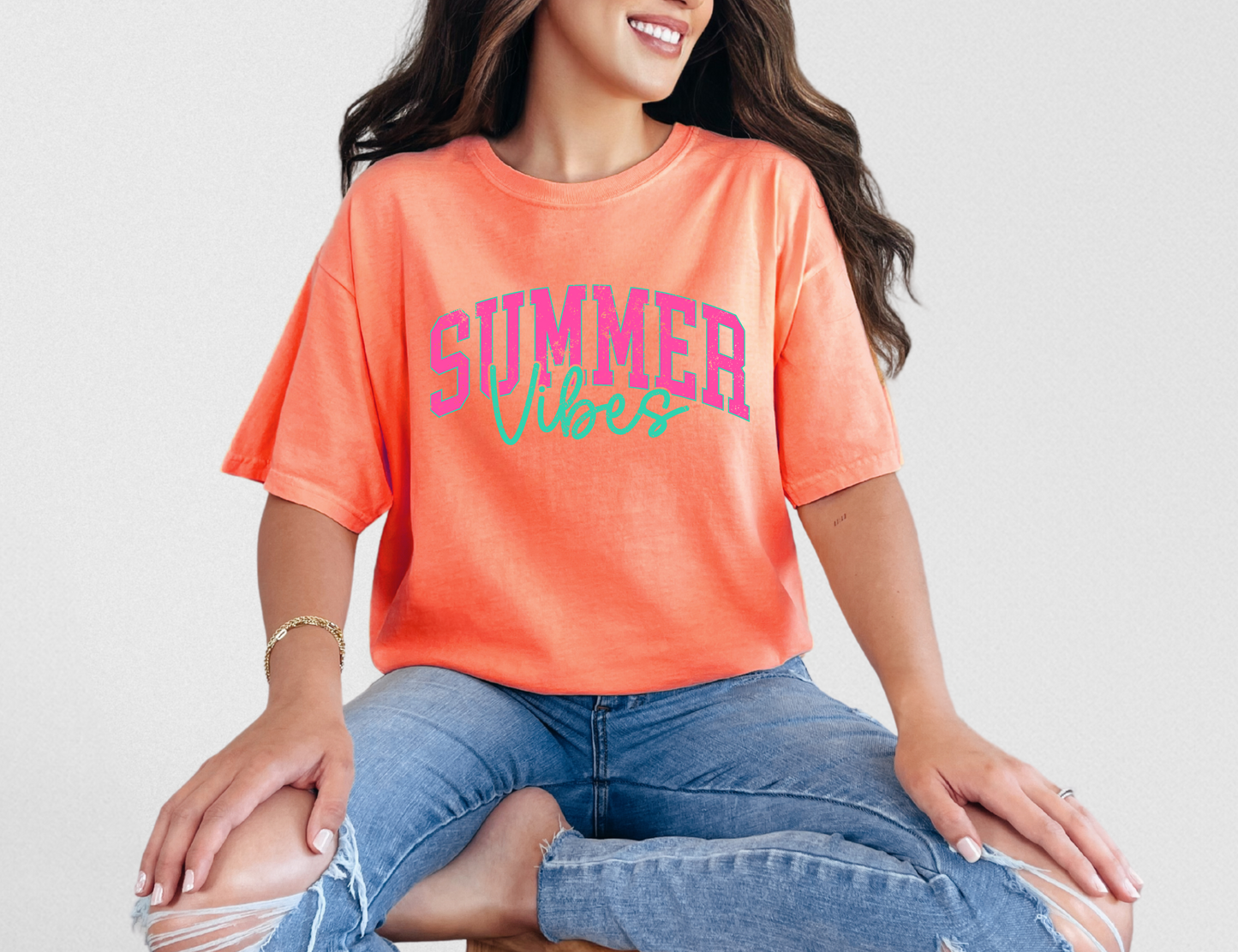 Summer Vibes Neon T-shirt - Crop or Full