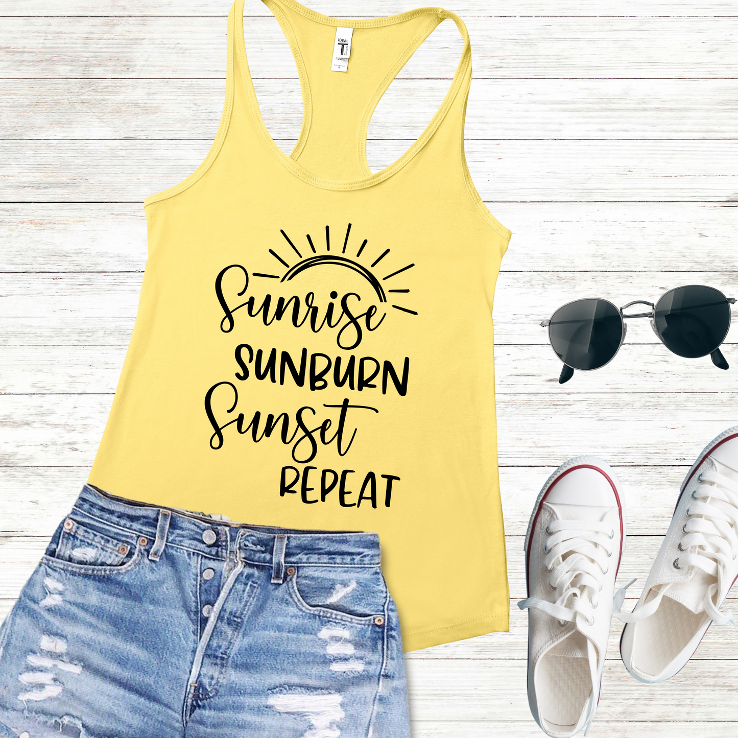 Sunrise, Sunburn, Sunset, Repeat Tank