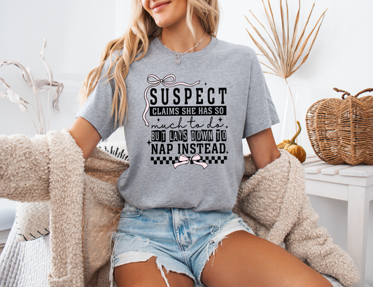 Suspect Naps T-shirt