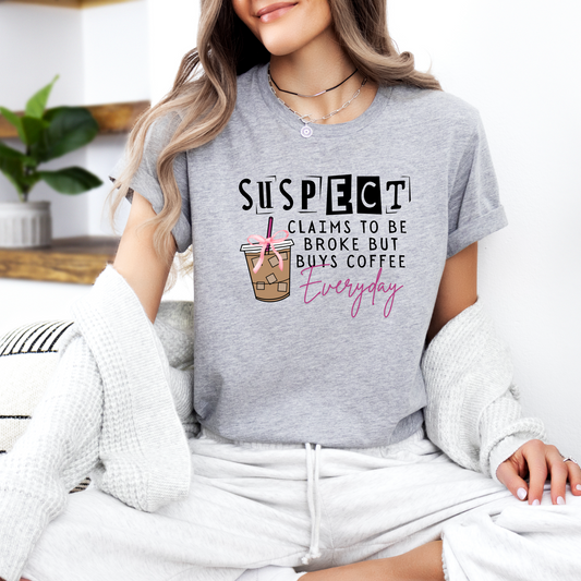 Suspect Buys Coffee T-shirt