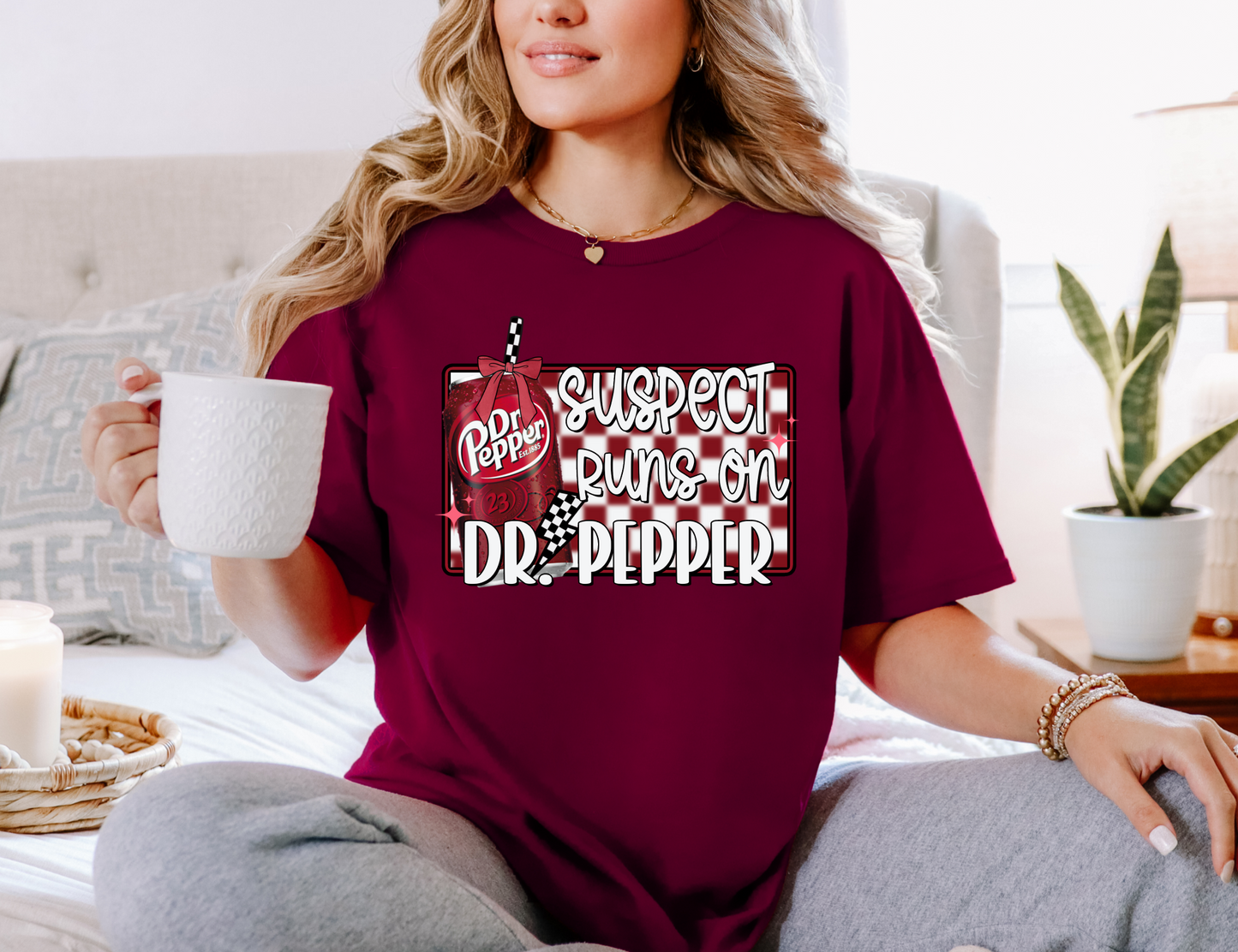 Suspect Runs on Dr Pepper T-shirt