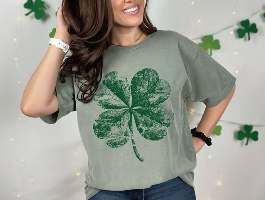 Distressed Shamrock T-shirt