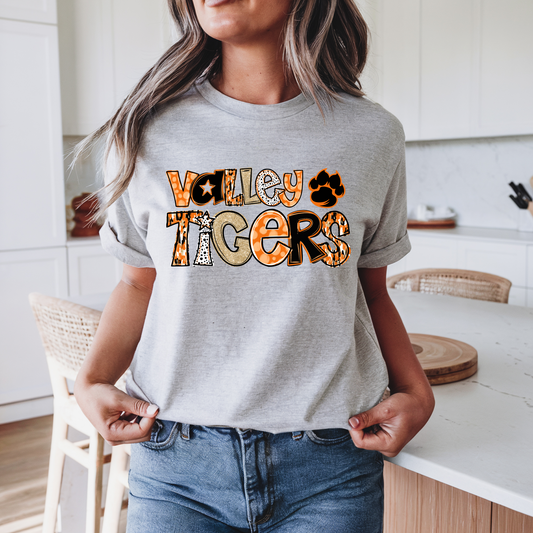 Glitter Doodle Tigers T-shirt
