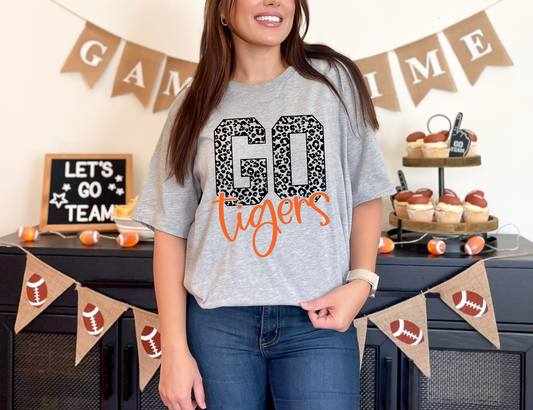 Go Tigers Leopard T-shirt