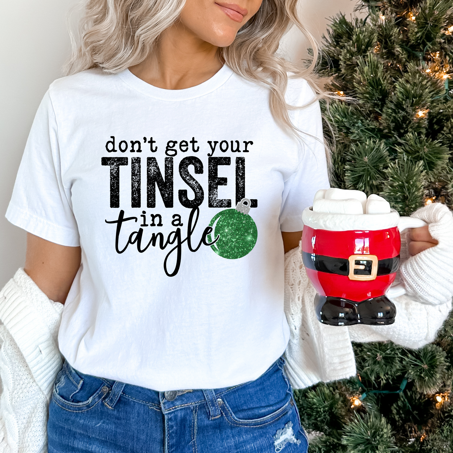 Tinsel in a Tangle T-shirt