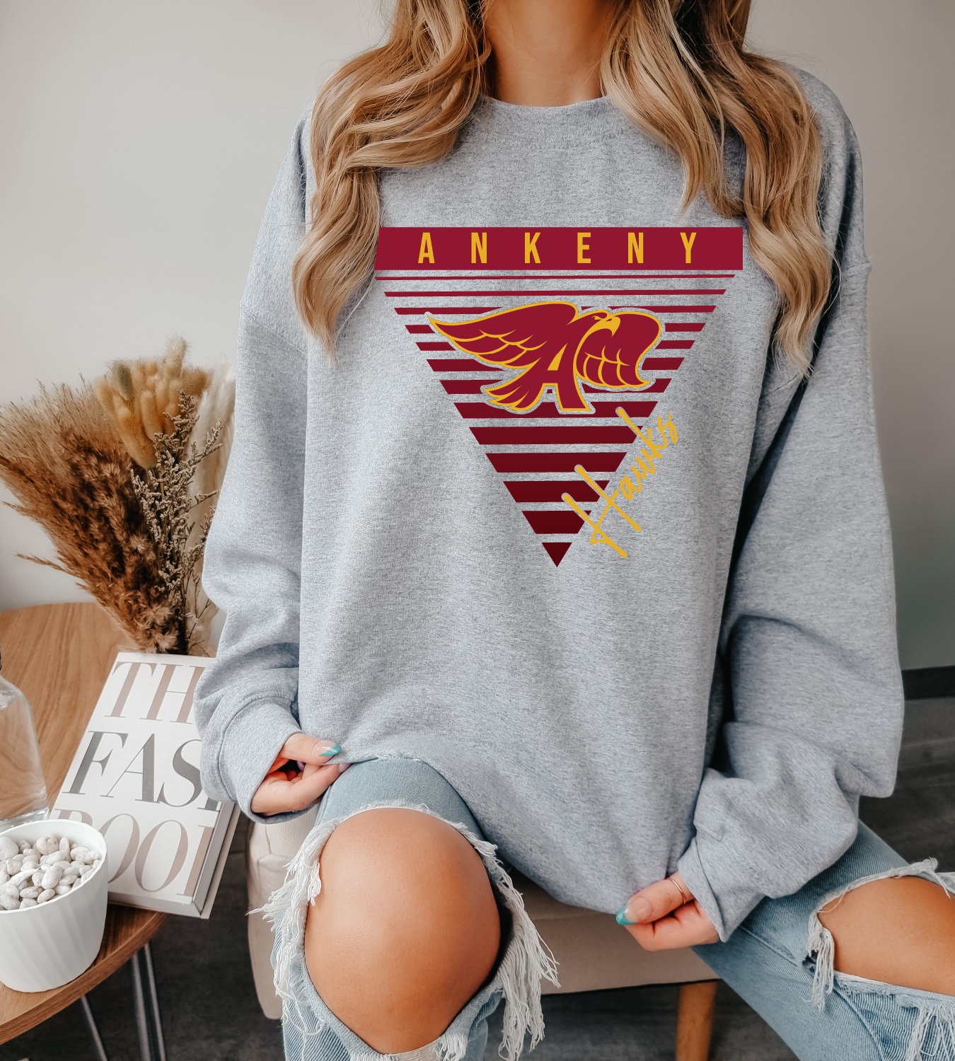 Ankeny Hawks Triangled Sweatshirt