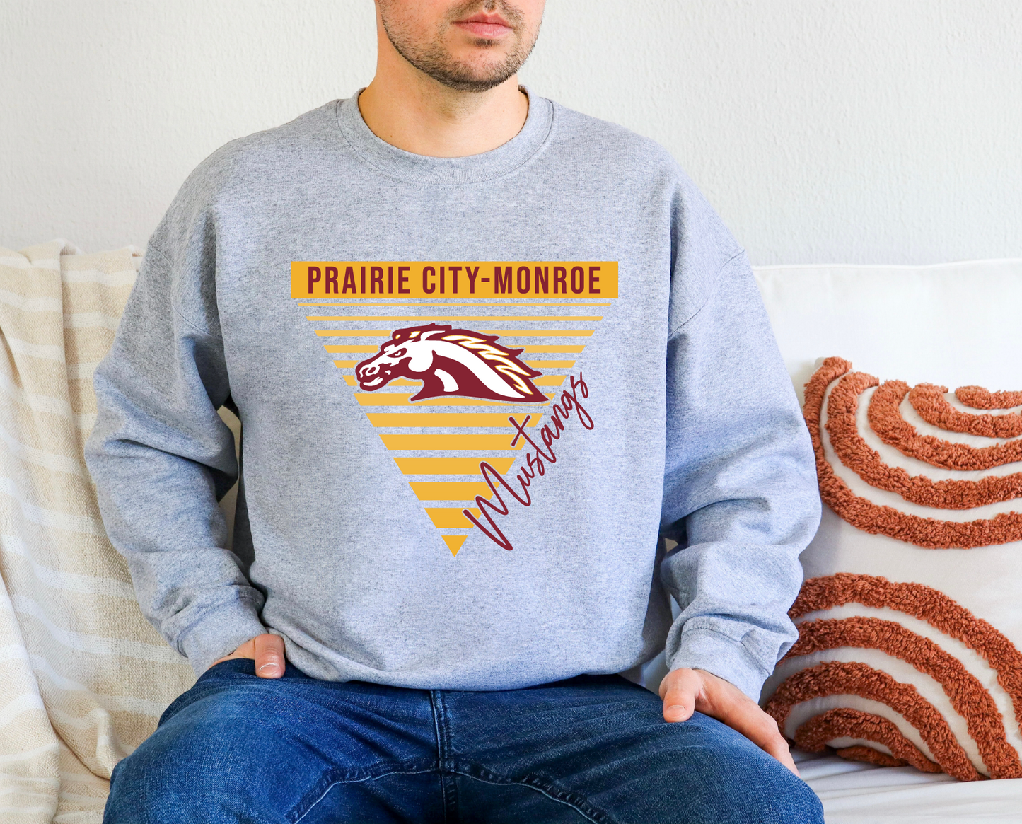 PCM Mustangs Triangled Sweatshirt