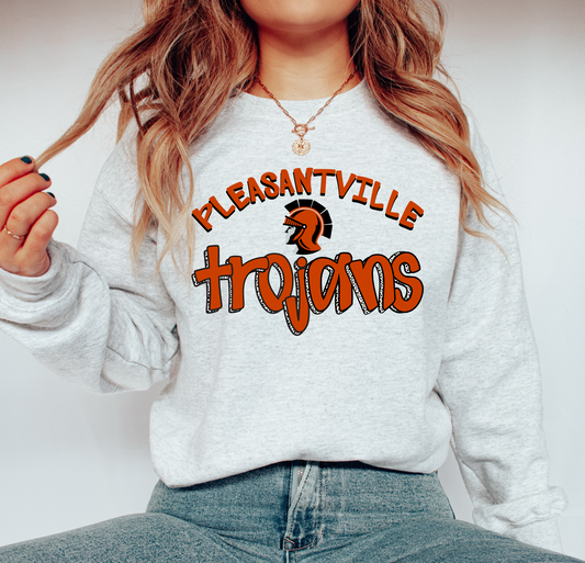Pleasantville Trojans Dalmatian Sweatshirt