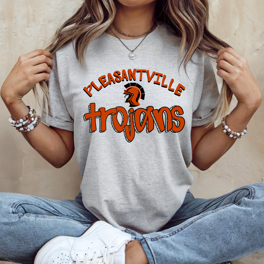 Pleasantville Trojans  Dalmatian T-shirt