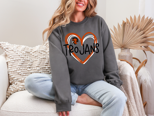 Pleasantville Trojans Love Sweatshirt