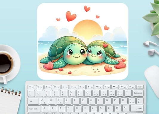 Sea Turtle Love Mousepad