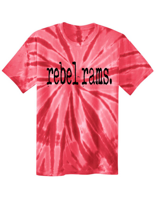 Rebel Rams Tie Dye T-shirt- Multiple Colors!