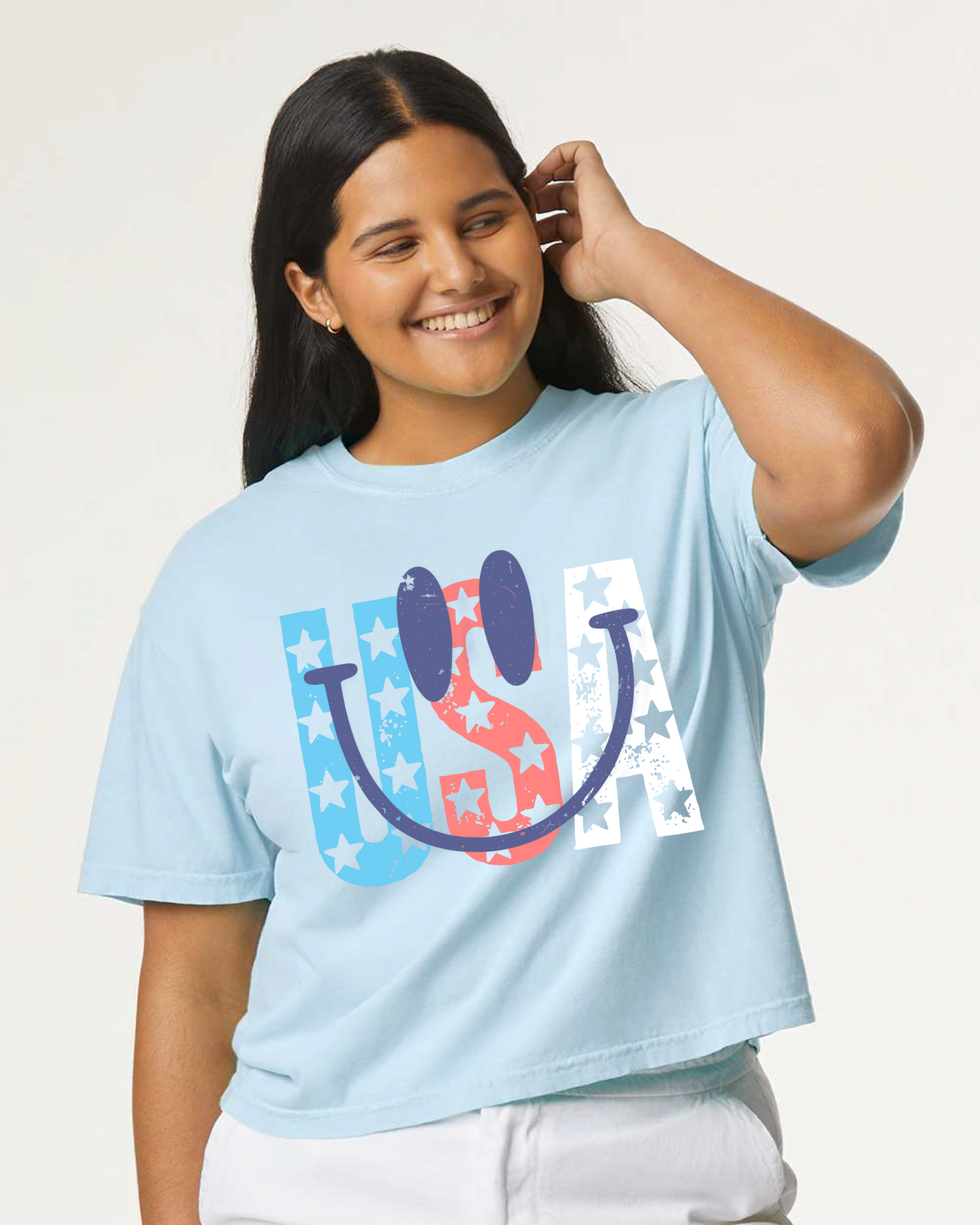 USA Smiley T-shirt