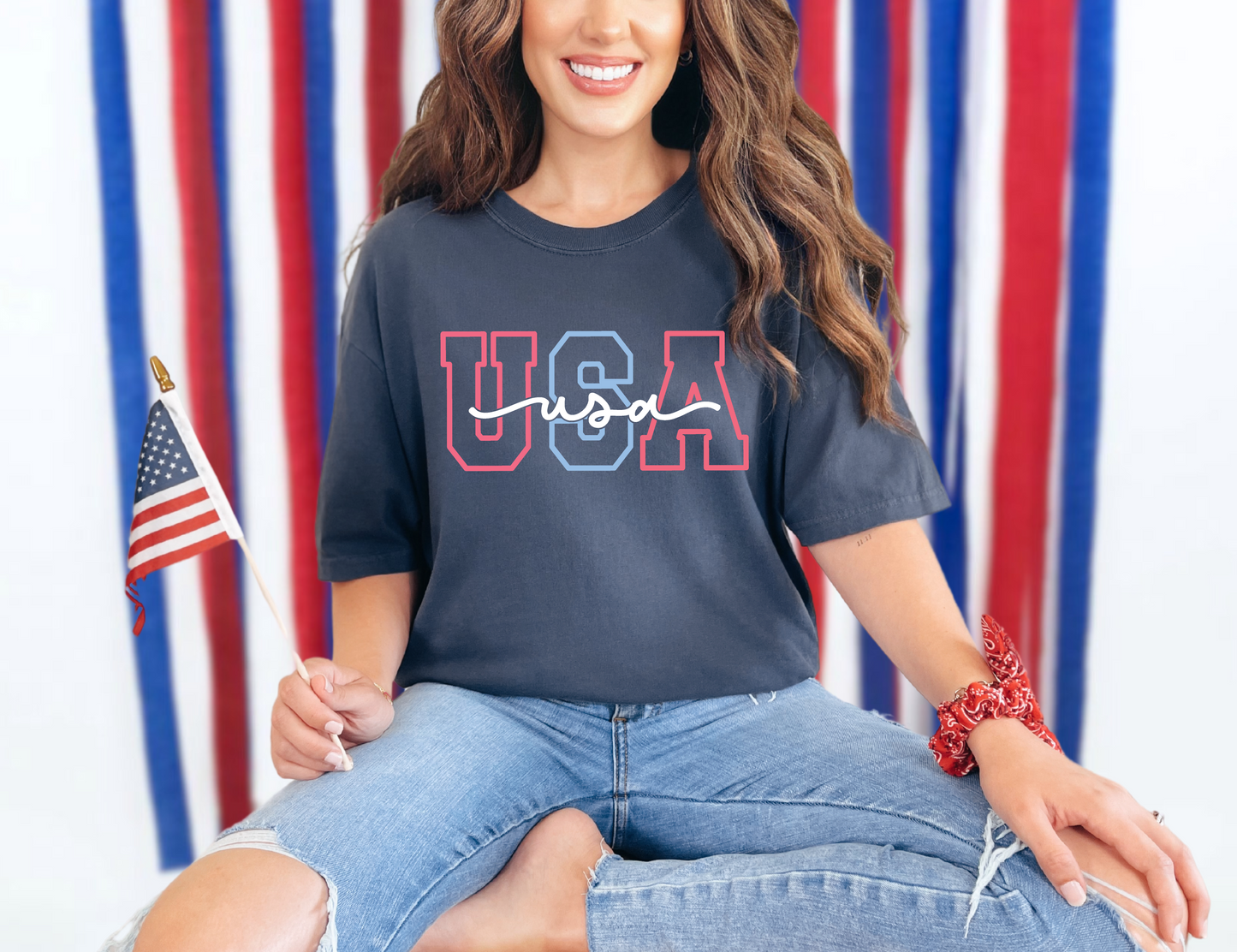 Stacked USA T-shirt