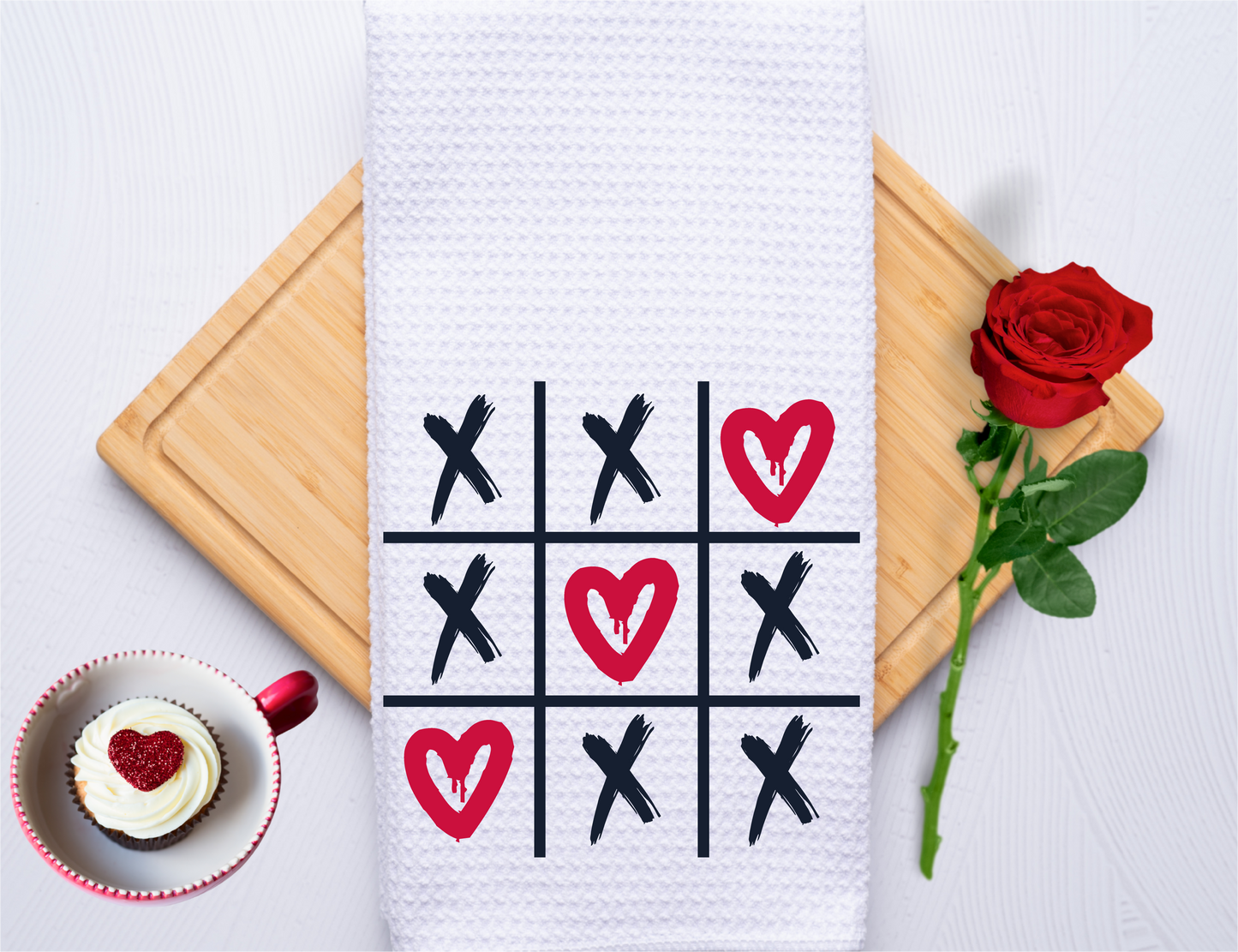 Lovin' Tic Tac Toe - Kitchen Towel