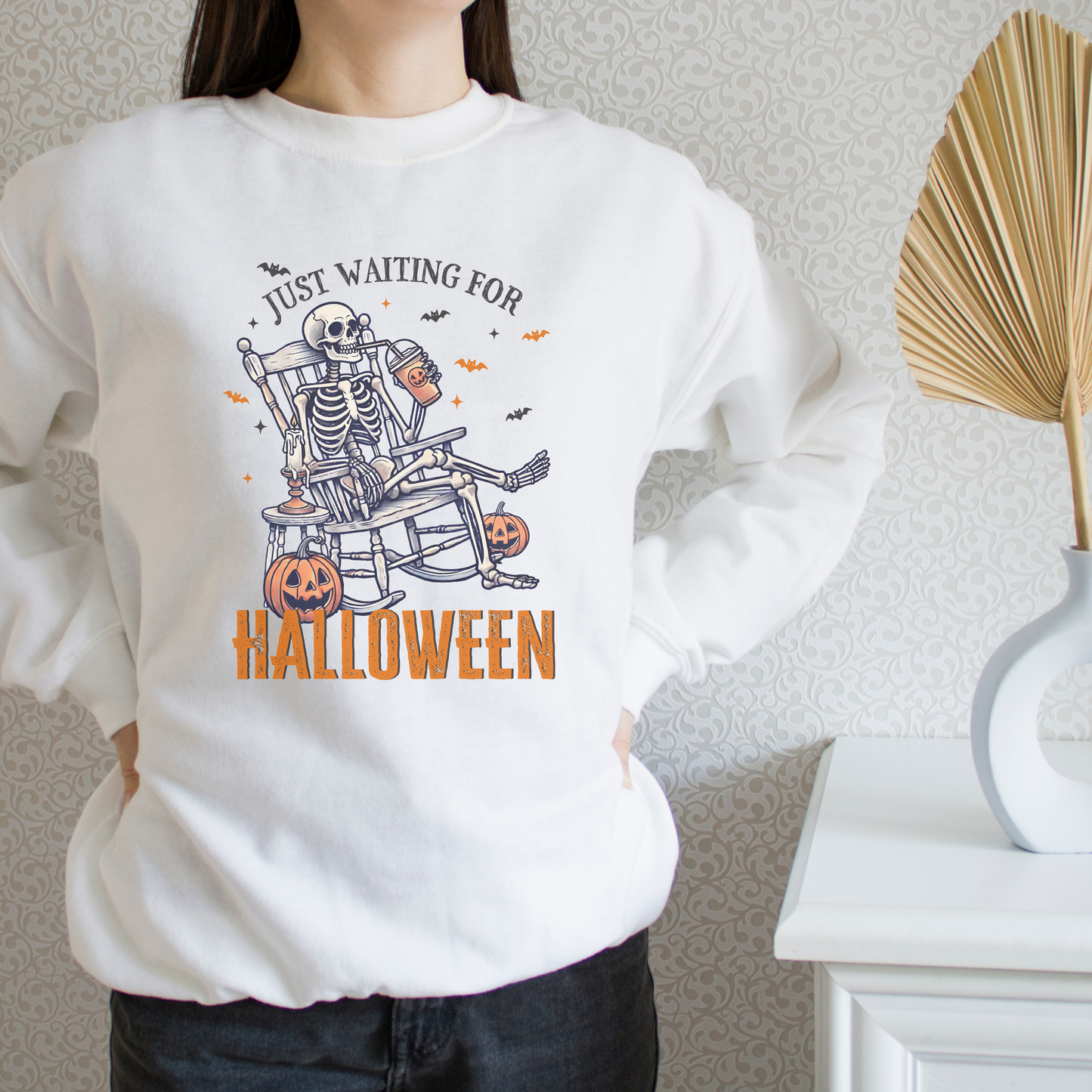 Just Waiting For Halloween Sweatshirt