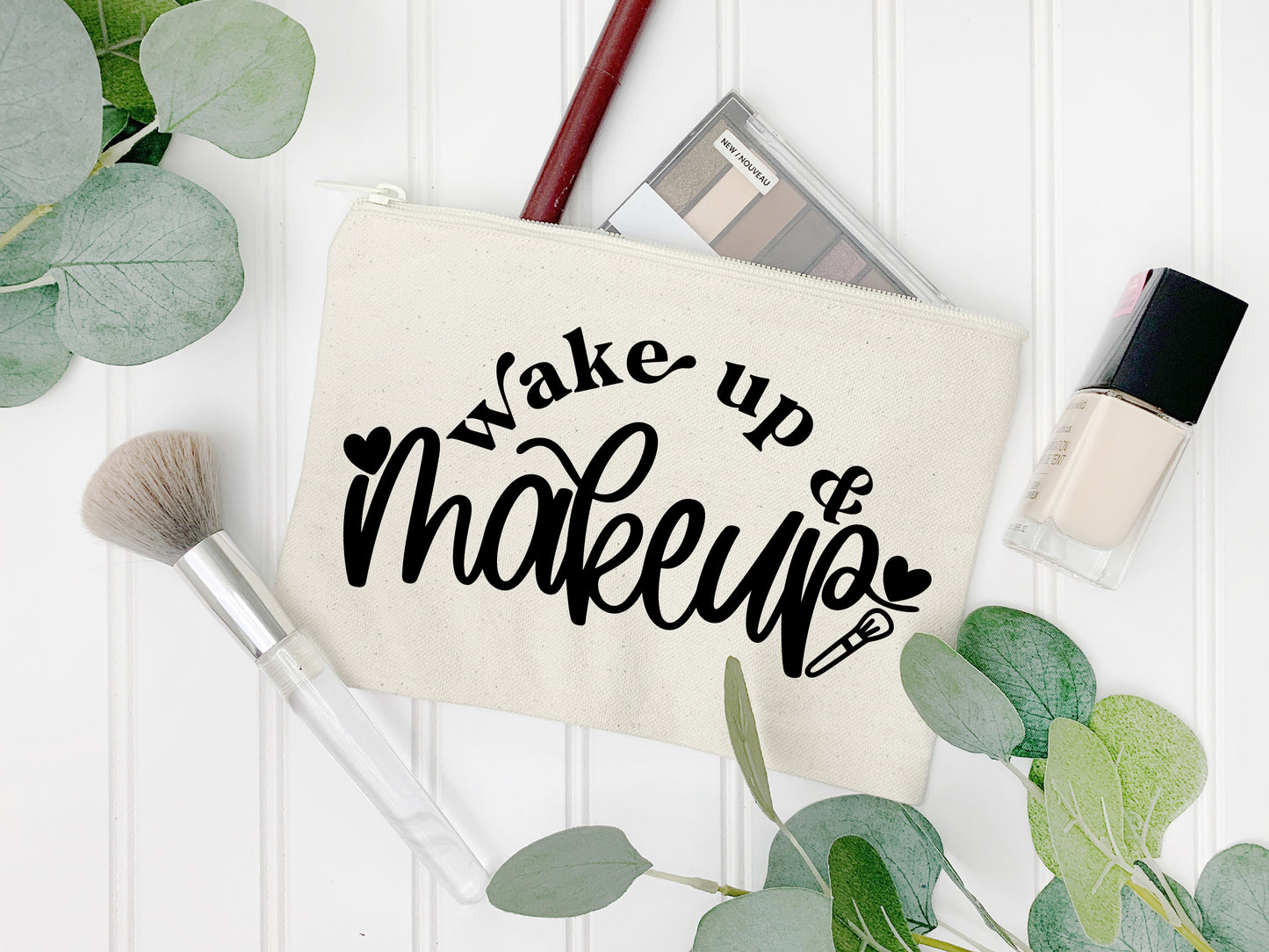 Wake up and Makeup Bag