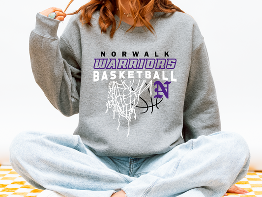 Norwalk Warriors Basketball Net Sweatshirt