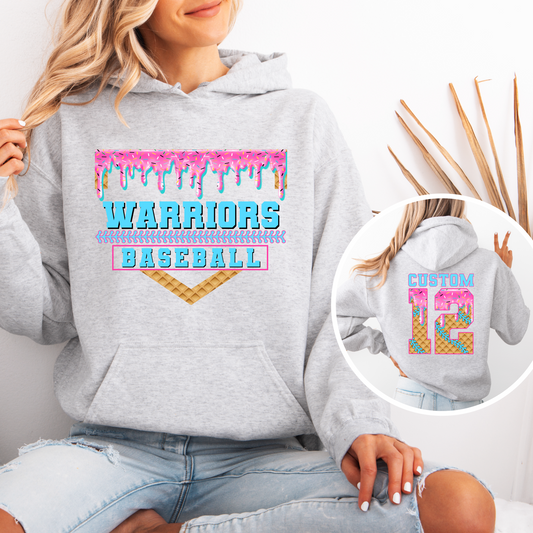 Baseball Drip Warriors Sweatshirt