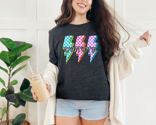 CUSTOM MASCOT Neon Bolt T-shirt - ANY School
