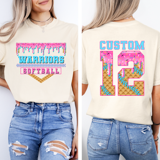 Softball Drip Warriors T-shirt