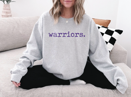 Warriors Typography Sweatshirt