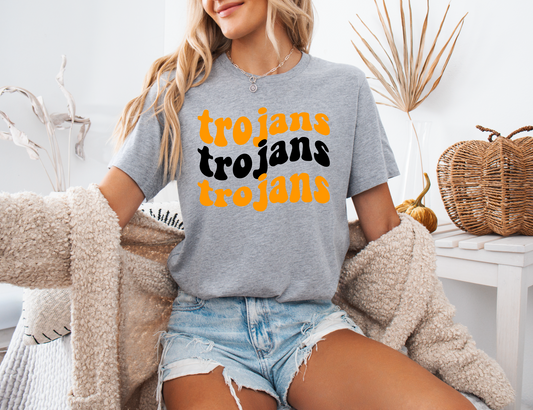 Groovy Wave Trojans T-shirt