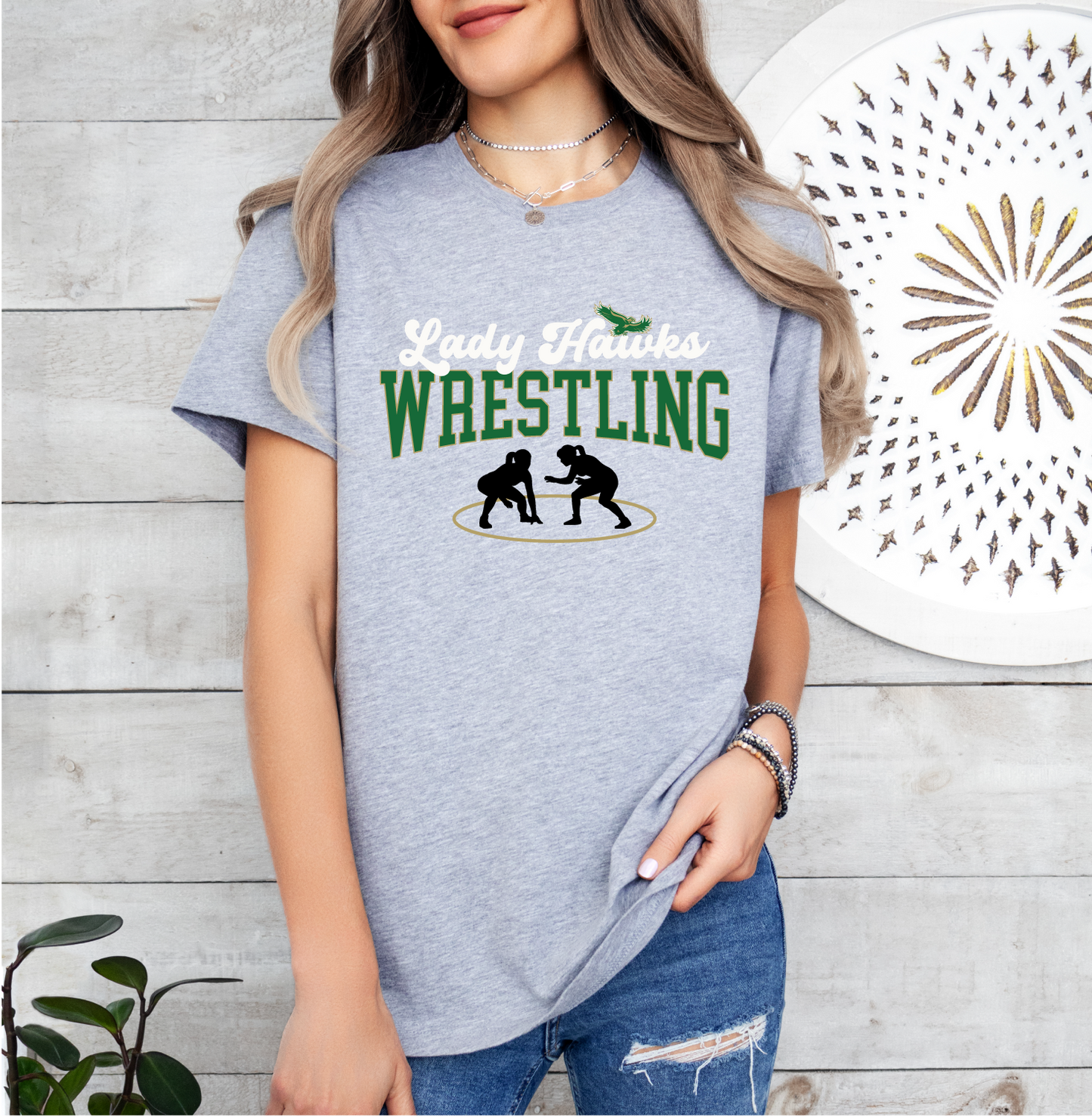 WG Lady Hawks Wrestling T-Shirt