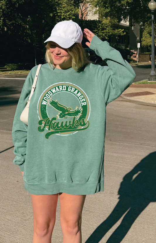 Throwback WG Hawks Premium Sweatshirt