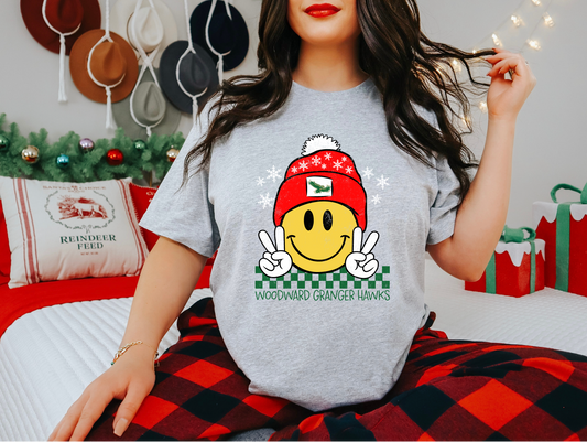 WG Hawks Christmas Beanie T-Shirt