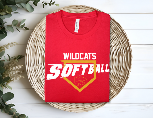 Carlisle Wildcats Softball Slam T-shirt