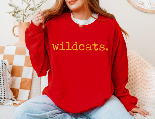 Wildcats Typography Sweatshirt