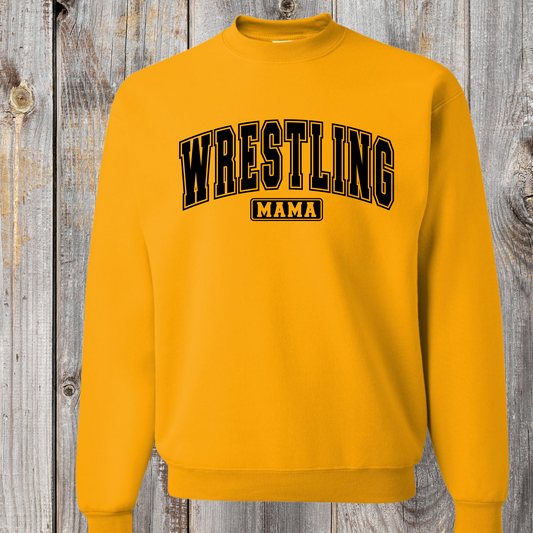 Wrestling Mama Crewneck Sweatshirt