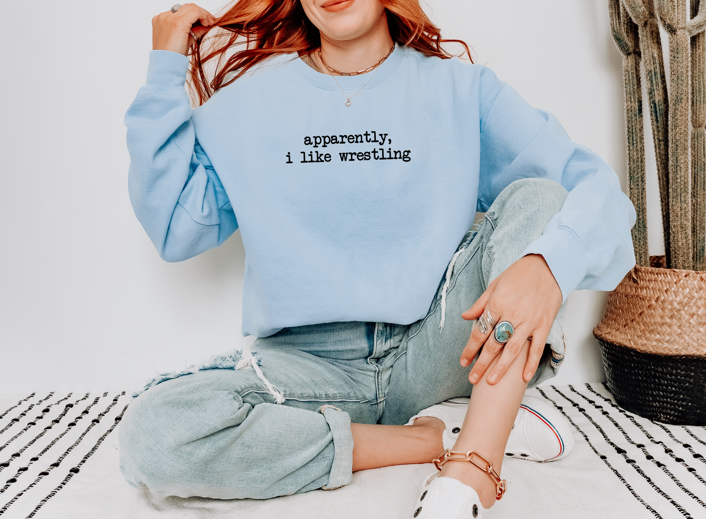 Apparently, I Like Wrestling Sweatshirt