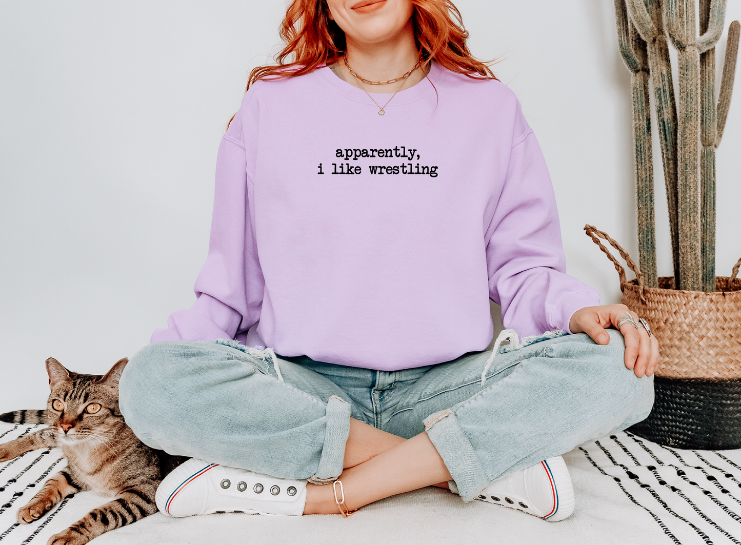 Apparently, I Like Wrestling Sweatshirt