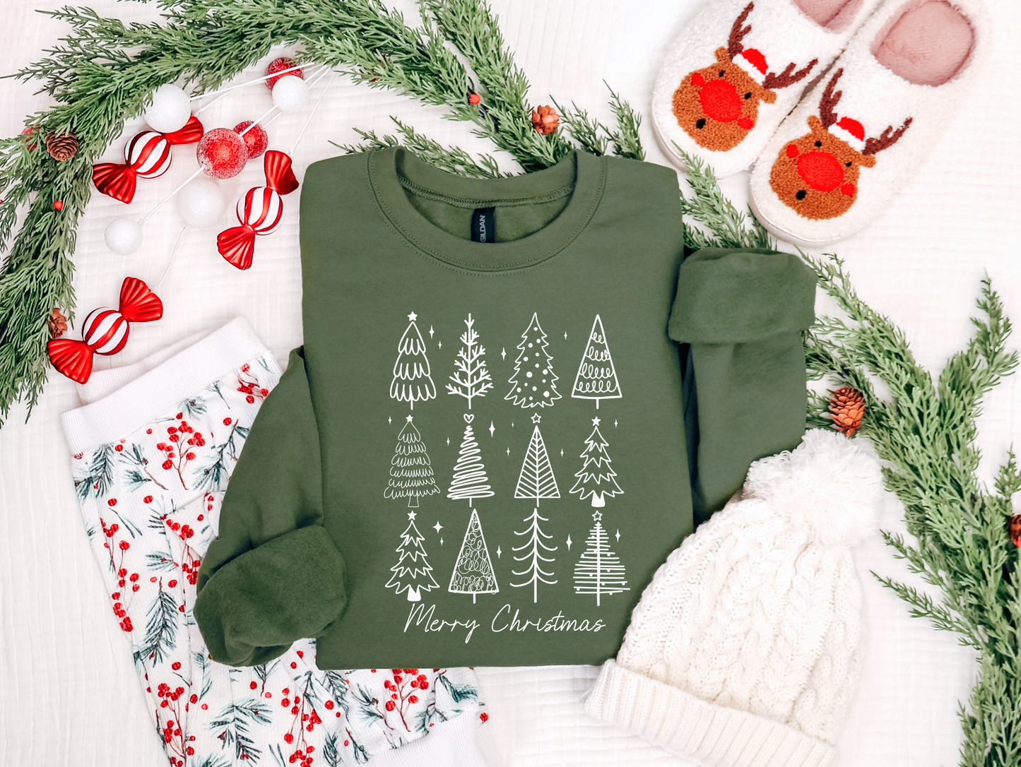 Christmas Tree Stack Sweatshirt