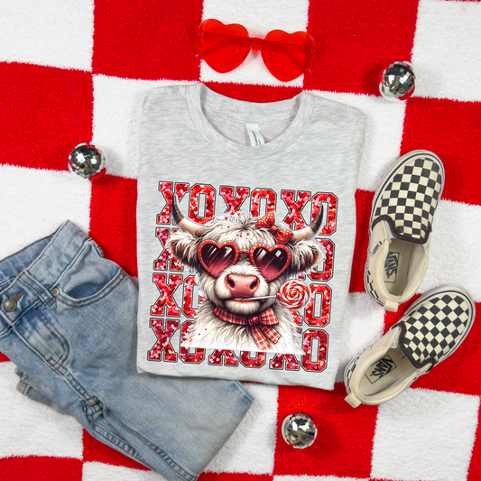 XOXO Highland Cow T-shirt