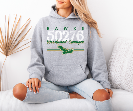WG Hawks Zip Code Sweatshirt