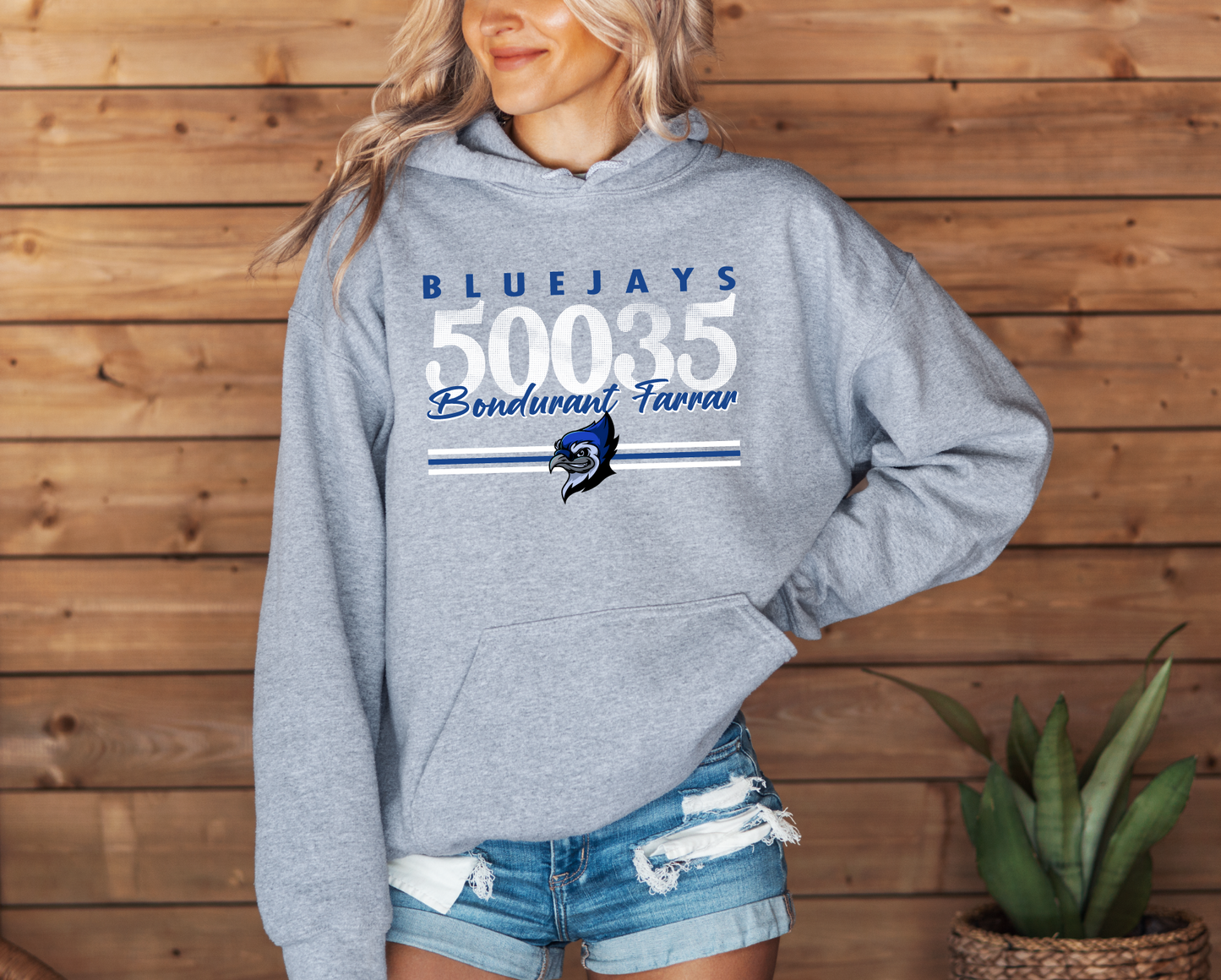 BF Bluejays Zip Code Sweatshirt