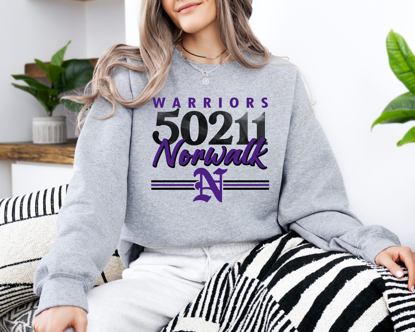 Norwalk Warriors Zip Code Sweatshirt