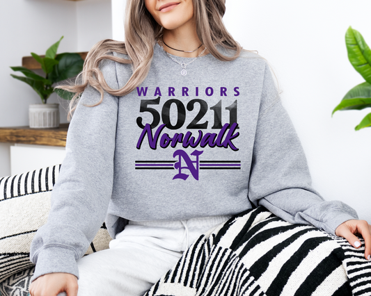 Norwalk Warriors Zip Code Sweatshirt