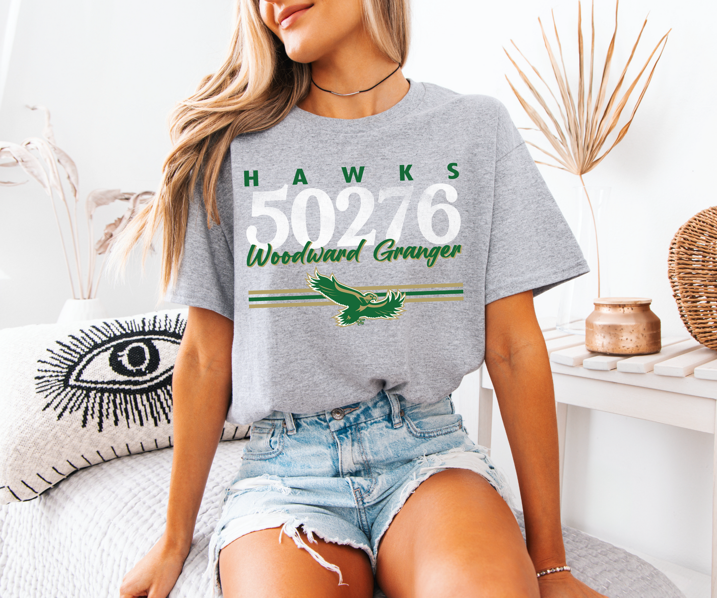 WG Hawks Zip Code T-Shirt
