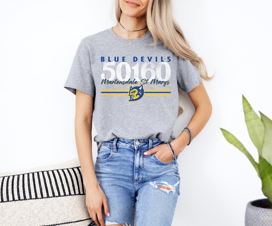 MSTM Blue Devils Zip Code T-Shirt